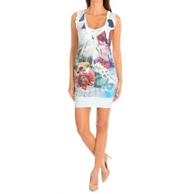Abbildung von Desigual Damen Canchusi Kleid, Weiß (Algodón), 36/S (Herstellergröße: 38)
