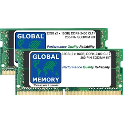 Abbildung von Arbeitsspeicher 32 GB (2 x 16 GB) für Intel IMac 68,6 cm (27 Zoll) Retina 5K (2017) DDR4 2400 MHz PC419200 260 Pin SODIMM