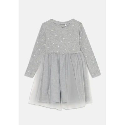 Abbildung von Name it Nmfnadja Dress Freizeitkleid für Kinder, Größe: 86, Grey