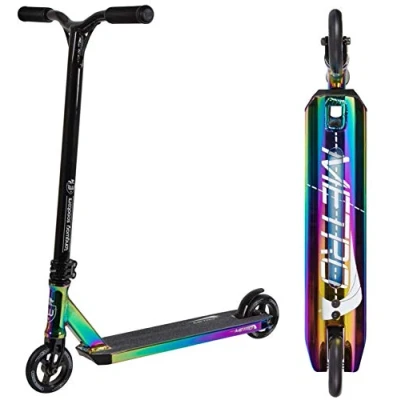 Abbildung von Longway Metro Stunt Scooter H=79cm Park Tret Roller (Schwarz/Rainbow)