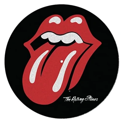 Abbildung von Pyramid The Rolling Stones Logo Record Slip Mat Schwarz