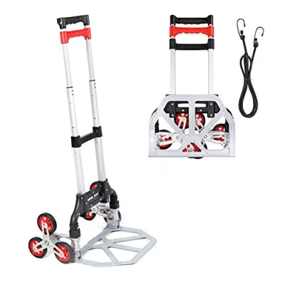 Abbildung von Navaris Sackkarre faltbare Alu mit Treppensteiger belastbar bis 70kg, (1 St)
