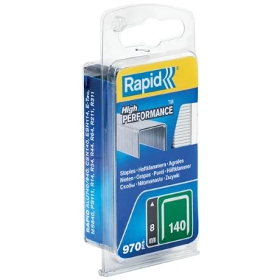 Abbildung von Rapid 40109514, Klammerpack, 8 mm, 970 Heftklammern, R14, R34, R44, R64, ALU740, ALU840, ALU940, R11, R311, E tac, ESN114, R214, PS111, 120 g