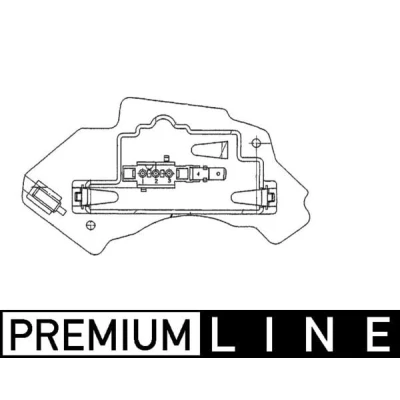 Abbildung von MAHLE ORIGINAL ABR 28 000P Regler, Innenraumgebläse MERCEDES BENZ: E Klasse T modell, Limousine