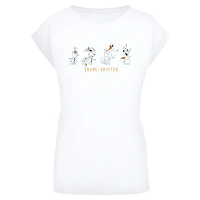Abbildung von F4NT4STIC Disney Frozen OLAF Shape Shifter Tshirt print, Damen, Größe: 3XL, White