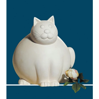 Abbildung von GILDE Dekofigur &quot;Katze Molli, creme weiß&quot;, Dekoobjekt, Tierfigur, Höhe 30 cm, aus Keramik, Wohnzimmer