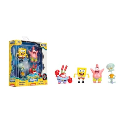 Abbildung von Jada Sammelfigur MetalFigs Sponge Bob 4er Pack 2,5 Zoll 6,5 cm 2532520