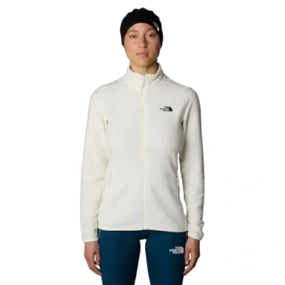 Abbildung von The North Face NF0A855O4HP1 Women’s 100 Glacier Fz Eu Sweatshirt Damen White Dune NPF Größe XS