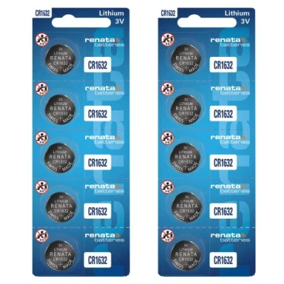 Abbildung von Renata CR1632 Batterien, 3 V, Lithium Knopfzelle 1632, 10 Stück