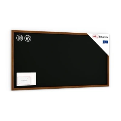 Abbildung von ALLboards Kreidetafel mit lackiertem Holzrahmen 200x100cm, Schwarz, Schreibtafel, Kreide, Schreibtafel zum Aufhängen, Tafel gastronomie, Wand Holz, wand, schwarz