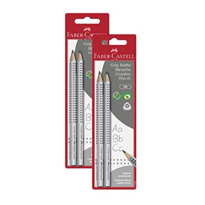 Abbildung von Faber Castell 111992 Bleistift Jumbo Grip HB (2er Pack, Jumbo, 2 Packungen)