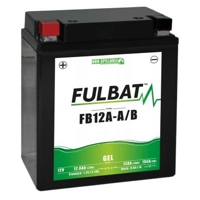 Abbildung von FULBAT Motorradbatterie FB12A A/B (12N12A 4A 1) / YB12A A 12V 12,6AH 155A