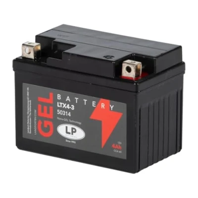 Abbildung von LANDPORT Batterie 12 V 3 Ah (GTX4 3) [wartungsfrei &amp; versiegelt] kompatibel für Lifan, Piaggio, Yamaha