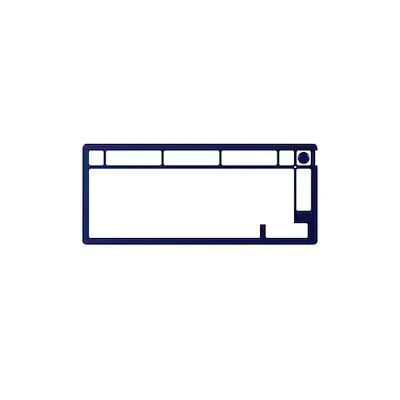 Abbildung von HyperX Alloy Rise 75 Top Plate (Navy Blue)