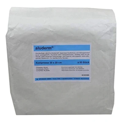 Abbildung von Aluderm Kompressen 20x20 cm 50 St