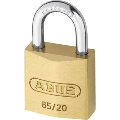 Abbildung von Abus Messing Vorhängeschloss 65/20mm Gold. Keyed. 3cm