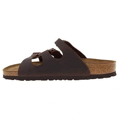Abbildung von Birkenstock Florida SFB Pantolette flach, Damen, Größe: 39, Habana Schuhe