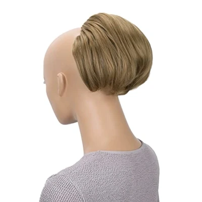 Abbildung von CAISHA Haardutt Audrey Haarknoten Zopf Haarteil Hepburn Dutt Haargummi Hochsteckfrisuren DM15cm Braun Blond Mix HD11