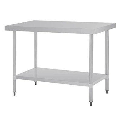 Abbildung von Vogue Edelstahltisch, 900 x 1200 700 mm, für Küche, Restaurant, gewerbliche Nutzung, Grau