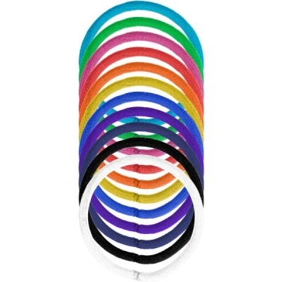 Abbildung von Denman Zopfgummis 4 mm Bunt Sortiert, 18 er Karte