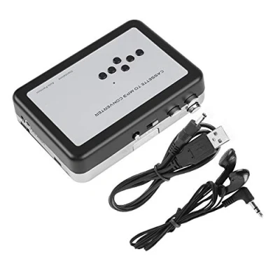 Abbildung von Kassettenkonverter Tragbare Kassettenspieler in MP3 Konverter Stereo USB Kassette Digitales Band Musik Player Walkman Konvertieren von Kassetten auf MP3, Plug and Play