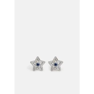 Abbildung von Swarovski Paar Ohrstecker Stella Ohrstecker, Stern, Blau, Rhodiniert 5639188