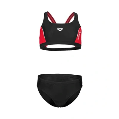 Abbildung von Arena Thrice SET Bikini blackanguriawhite für Kinder, Größe: 128, Black anguria white