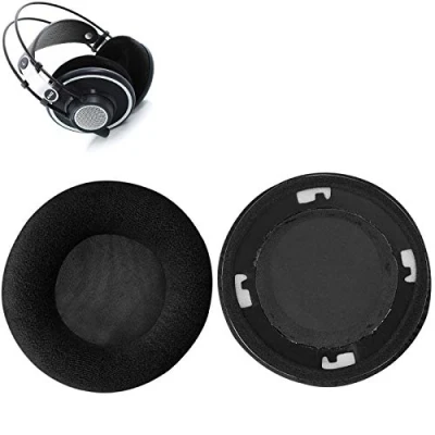 Abbildung von K712 Ohrpolster Ersatz OhrKissen Muffs Teile Kompatibel mit AKG K702 K701 K601 K612 Q701 Q702 Kopfhörer. (Schwarz)