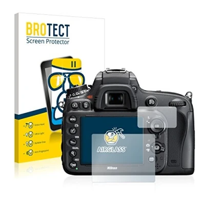 Abbildung von BROTECT Schutzglas für Nikon D610 Schutzfolie Panzer Folie Glas [Extrem Kratzfest 9H, Anti Fingerprint, Ultra Transparent]