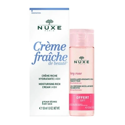 Abbildung von Nuxe Creme Fraiche Rica 30 ml + Very Rose Micelar 50 Geschenk