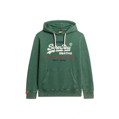 Abbildung von Superdry Vintage LOGO CALI Kapuzenpullover, Herren, Größe: XL, International pine