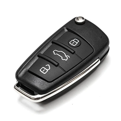 Abbildung von 3 Tasten Schluessel Gehaeuse Klappschluessel Fernbedienung Autoschluessel für Audi A2, A3, A4, A6, A8, TT