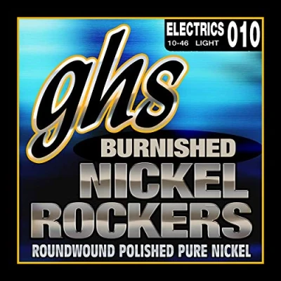 Abbildung von GHS Burnished Nickel Rockers BNR L Electric Guitar String Set, Light, .010 .046