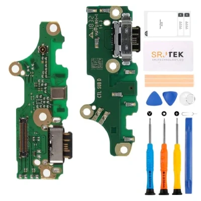 Abbildung von SRJTEK für Nokia 7.1 2018 Dock Connector Ersatz Ladeanschluss TA 1100 Kopfhöreranschluss 1097 Mikrofon Flexkabel 1085 Micro USB Reparatursets