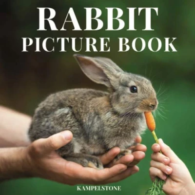 Abbildung von Rabbit Picture Book: Gift Book of 100 Images Bunnies For Adults, Seniors with Alzheimers &amp; Dementia Patients