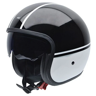 Abbildung von NZI Rolling Graphics Motorradhelm, Weiß/Schwarz, 58 59