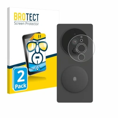 Abbildung von BROTECT (2 Stück Schutzfolie für Aqara SVD KIT1 (Smarte Video Türklingel G4) Displayschutz Folie Ultra Klar