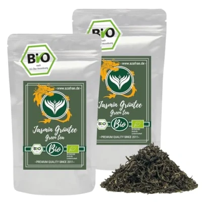 Abbildung von Azafran BIO Jasmin Tee lose China Green Jasmine Tea Chinesischer Jasmintee 500g