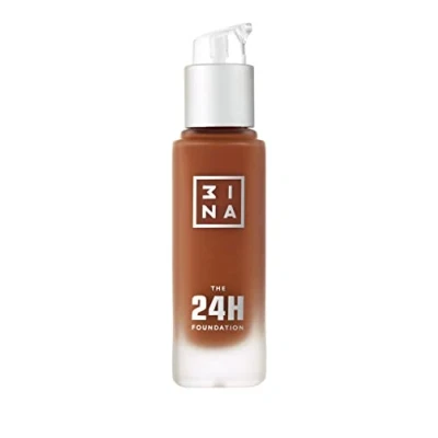 Abbildung von 3INA MAKEUP The 24H Foundation 669 Mittel braun mit Unterton Neutral/Rosa Hauttonanpassend Langlebige Formel Wasserdichte Vegan Cruelty Free