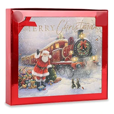 Abbildung von Clintons: Traditioneller Weihnachtsmann und Zug, 10 Stück, 1 Design