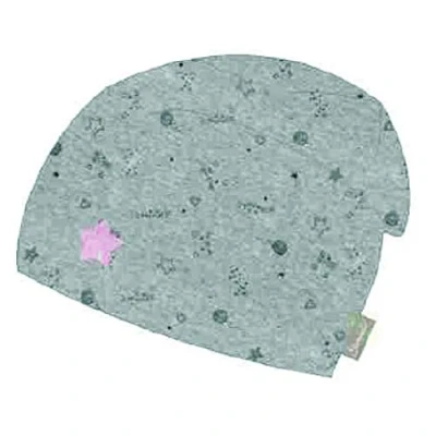 Abbildung von Sterntaler Mädchen Slouch Beanie mit Stern und Punkte Motiven