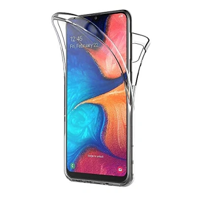 Abbildung von AICEK Compatible Samsung Galaxy A20e Hülle, 360Full Body Transparent Silikon Schutzhülle für Case Durchsichtige TPU Bumper Handyhülle (5,8 Zoll)