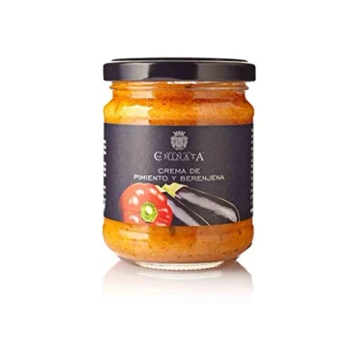 Abbildung von La Chinata Paté de Pimientos y Berenjenas mild würzige Pastete von Paprika und Auberginen mit Olivenöl, 2er Pack (2 x 180 g)