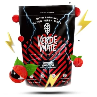 Abbildung von Verde Mate Green Energia Guarana 0,4kg 400g Brasilianische Tee Stimulierende mit Luftgetrocknet Koffein