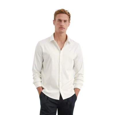 Abbildung von Marc O&#039;Polo Shirt LONG Sleeve Designed FOR Circularity Hemd, Herren, Größe: XL, Egg white