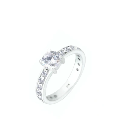 Abbildung von Elli Engagement Ring, Damen, Größe: 58, Weiß