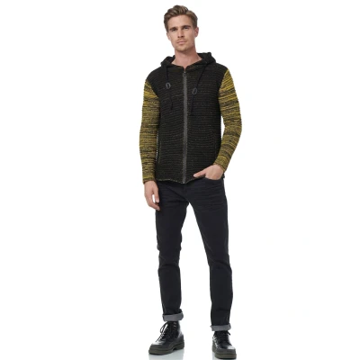 Abbildung von Rusty Neal Strickjacke, Herren, Größe: XL, Schwarz / gelb