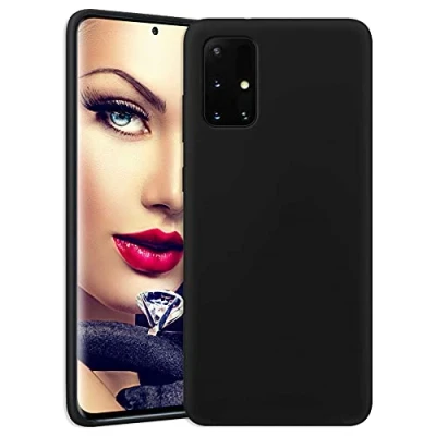 Abbildung von mtb more energy® Soft Touch Hülle kompatibel mit Motorola Moto G42 schwarz weiche Oberfläche Matt Color Case Handyhülle Cover Tasche