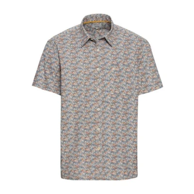Abbildung von camel active Kurzarm MIT Alloverprint Hemd, Herren, Größe: Medium, Khaki