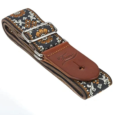 Abbildung von FAME Gitarrengurt, Nylon, Verstellbar, Floral Motiv